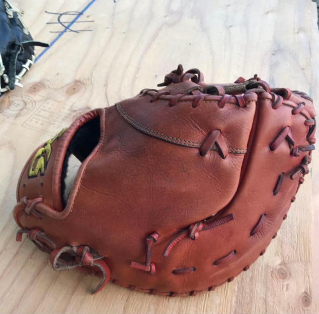 HS 硬式グローブ オレンジ　ホッタスポーツ 左用　ファーストミット