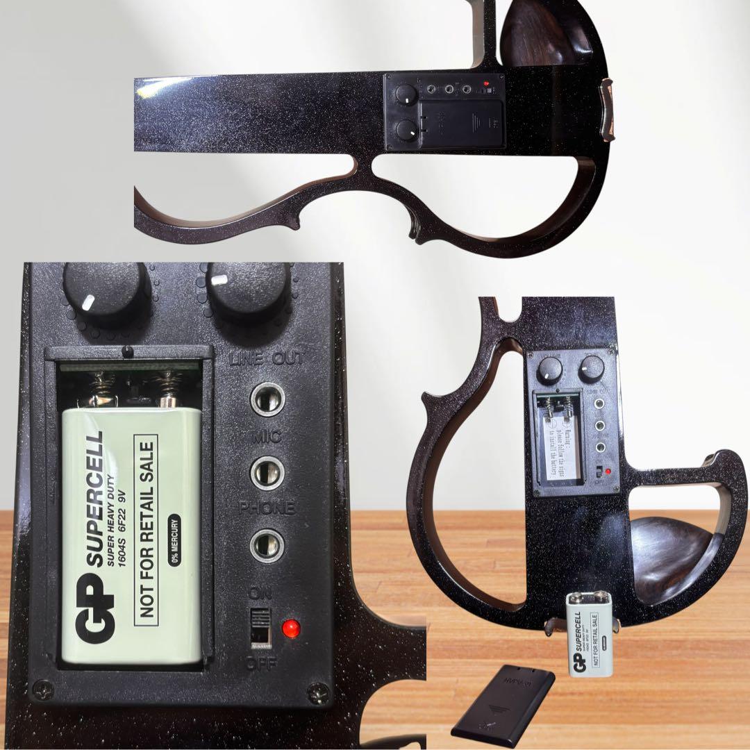 美品　 ヴァイオリン サイレントバイオリン　HVPV -30 4/4 練習用