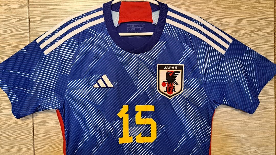 【美品】adidasアディダス日本代表 鎌田大地 Hユニフォーム2022 #15