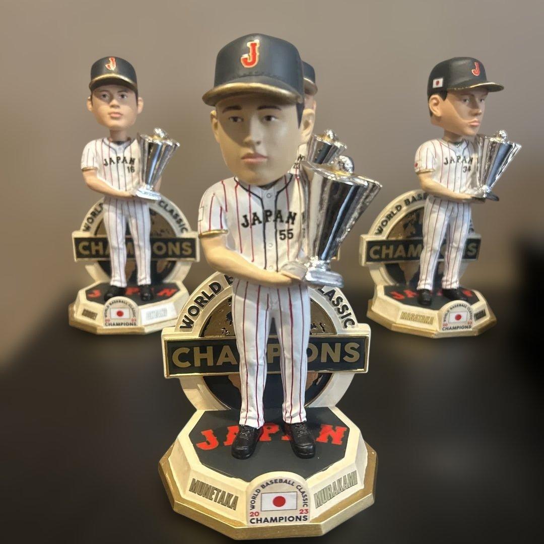 2023 WBC優勝記念ボブルヘッド　大谷翔平　村上宗隆　吉田正尚　オマケ有