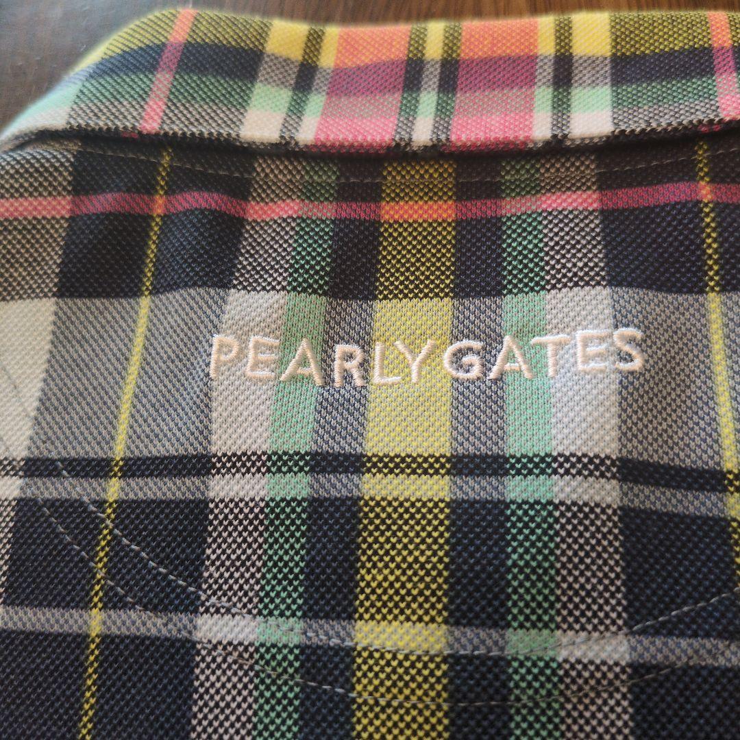 新品　PEARLY GATES チェック柄　 ノースリーブシャツ