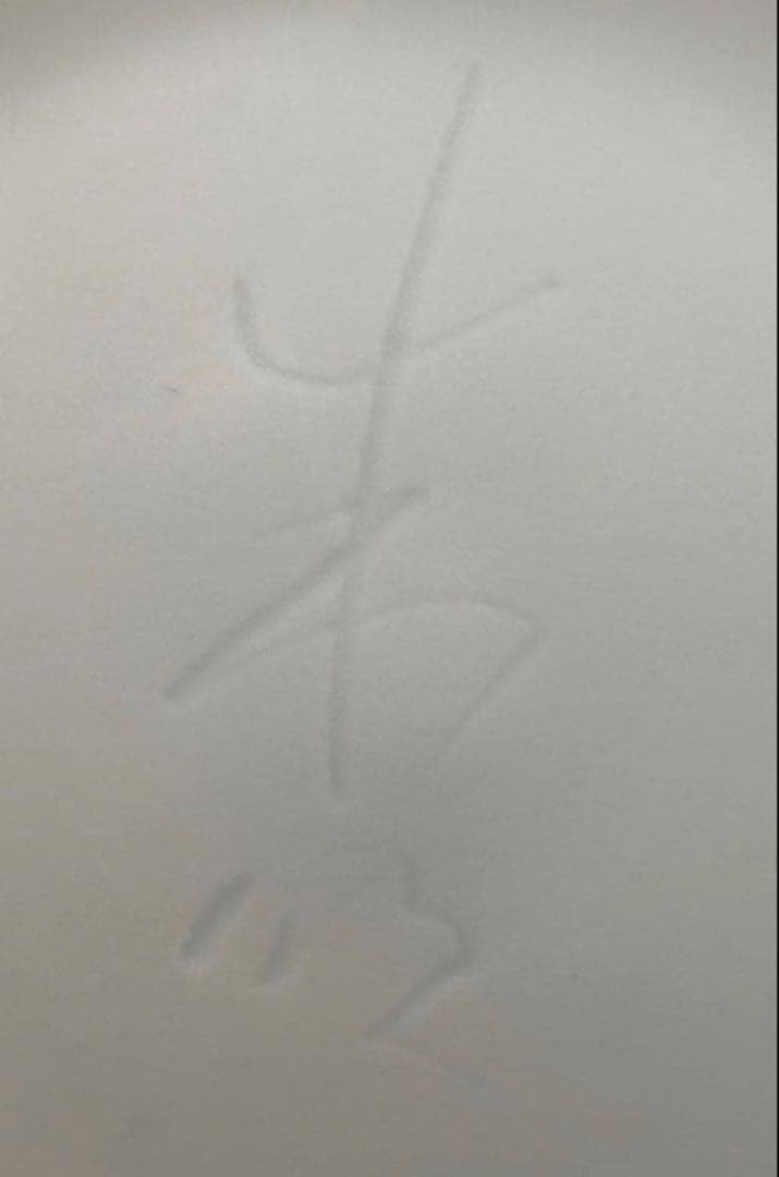 【希少】有田焼　藤井朱明 白磁 花瓶 陶芸日展作家　白磁彫花紋壷　レア