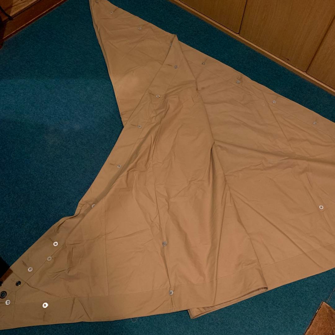 デッドストック新品未使用フランス軍 デザートカモ ポンチョテント 2枚セット