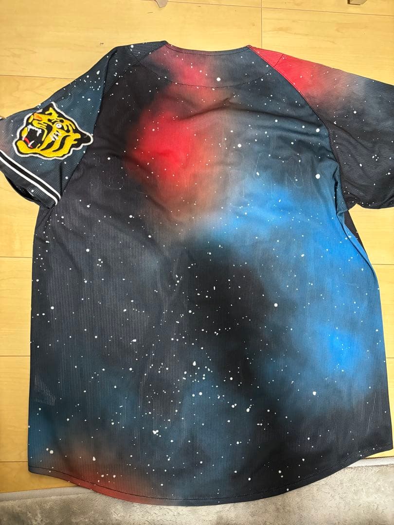 阪神タイガース デザインジャージ ユニフォーム 無地 背番号なし 宇宙柄 M