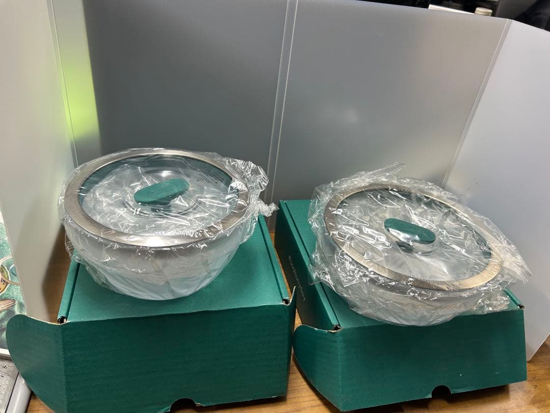 新品Anyday エニデイ 電子レンジ調理器具　16cm 18cmディッシュ2個