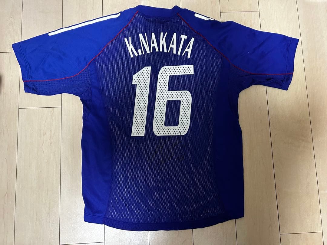 日本代表 中田浩二 直筆サイン入り オーセンティック ユニフォーム アントラーズ