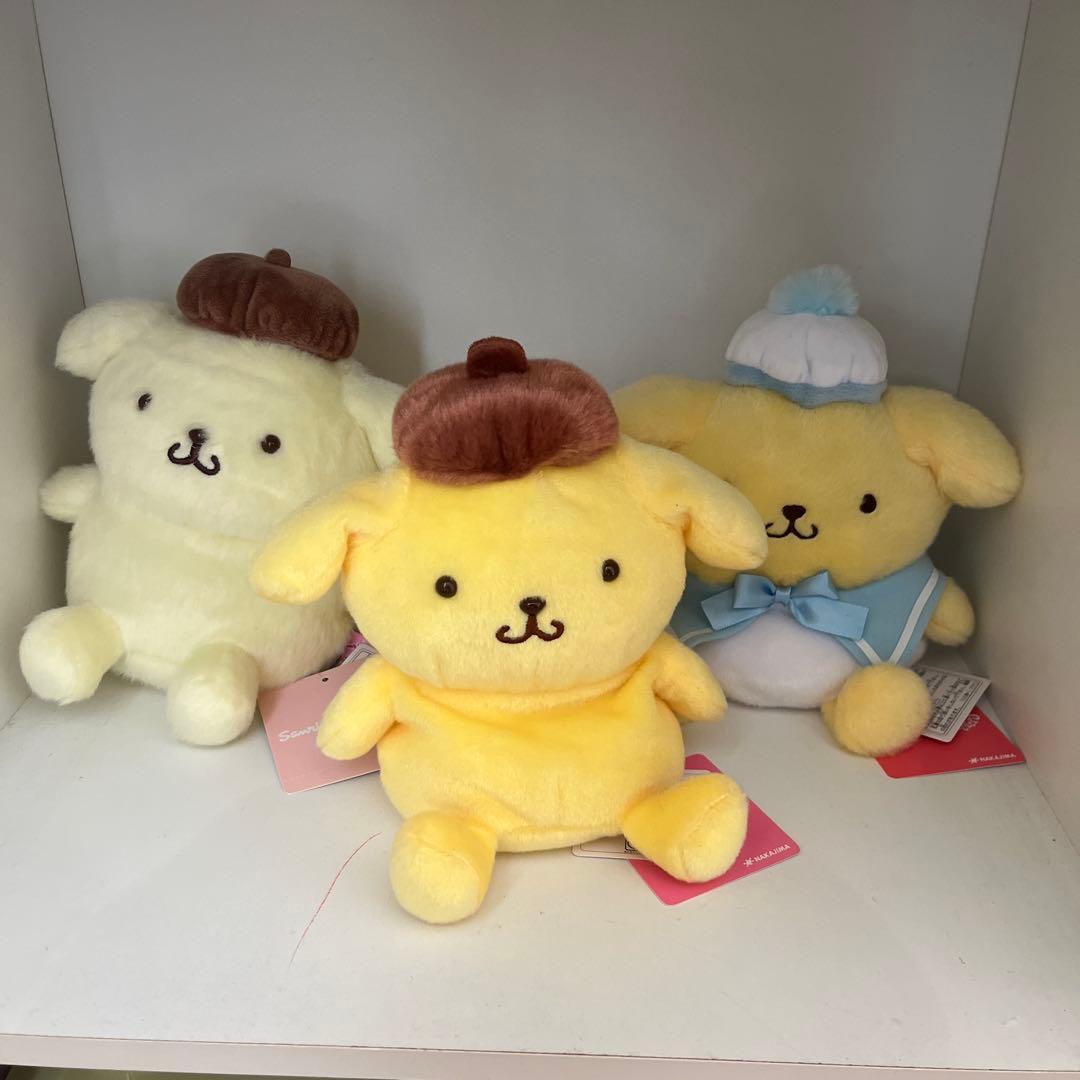 ポムポムプリンぬいぐるみセット