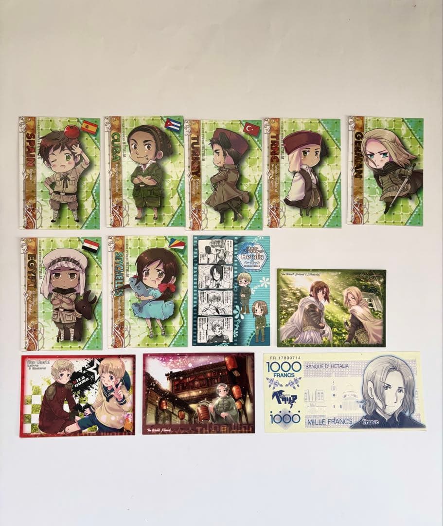【初版】ヘタリア　原作絵　37枚　非売品フランス紙幣セット