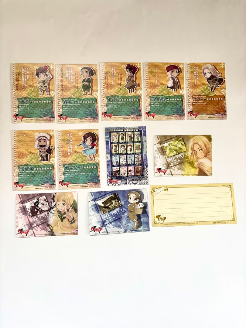 【初版】ヘタリア　原作絵　37枚　非売品フランス紙幣セット