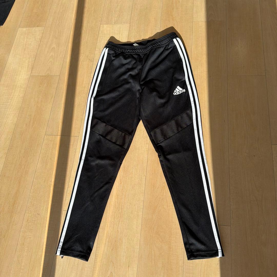 adidas アディダス ジャージ 上下セット ブラック メンズM