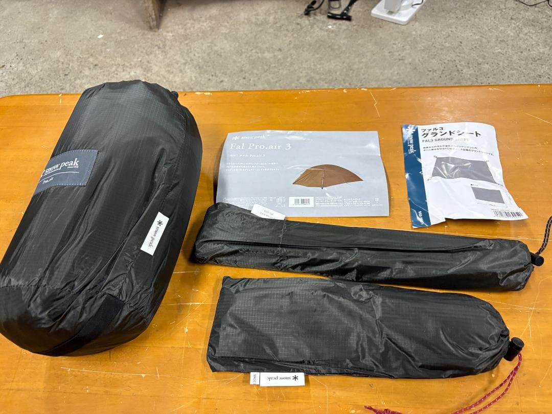 新品未使用  peak Fal Pro.air 3グランドシート付