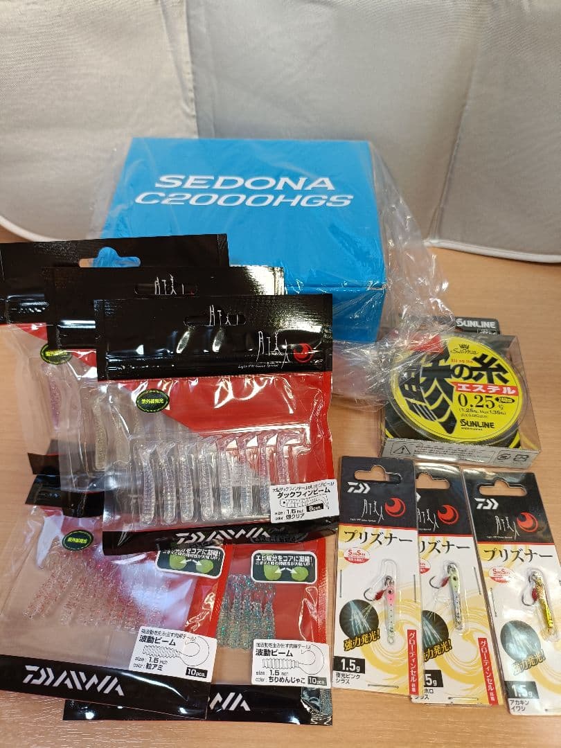SHIMANO SEDONA C2000HGS ワームセット 新品　アジング