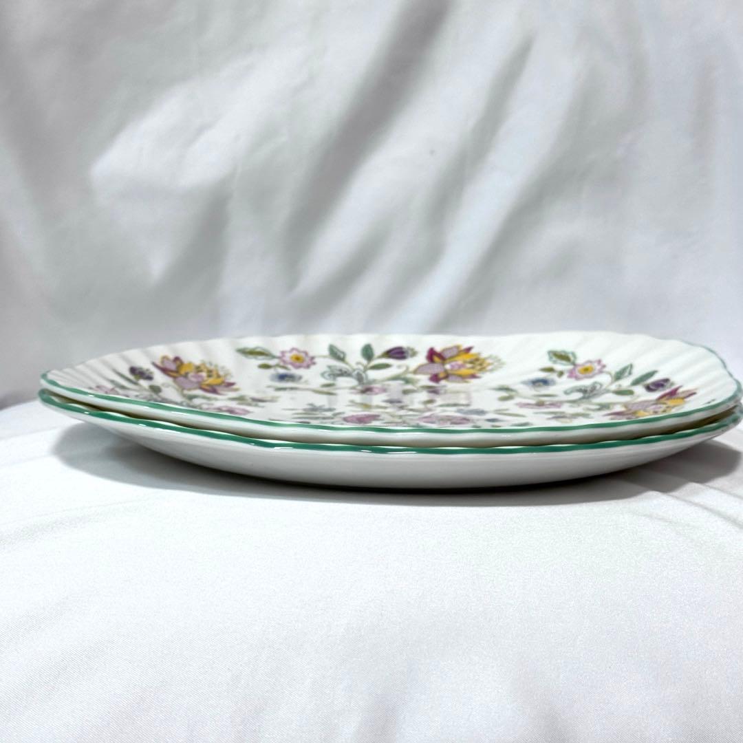 Minton ミントン ハドンホール グリーン B&Bプレート 27㎝ 2set