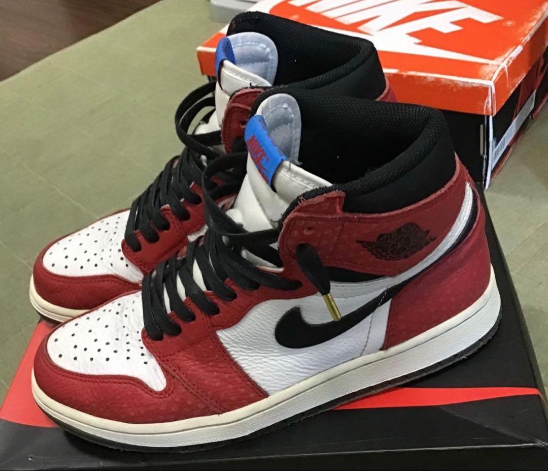 [最安値]NIKEエアジョーダン1シカゴスパイダーマン　オリジンストーリー
