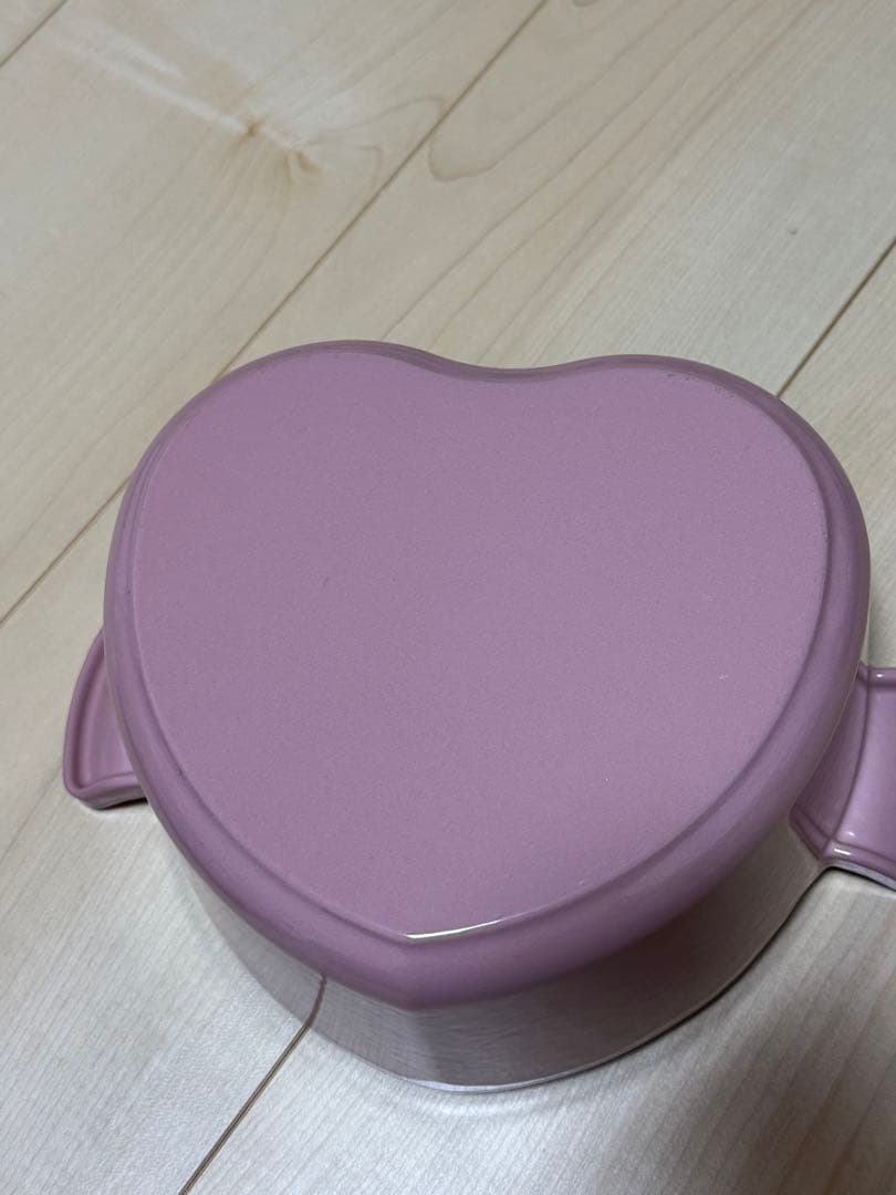 ルクルーゼ　COCOTTE COEUR ココットダムール　シフォンピンク