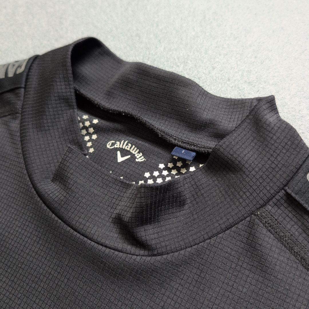【極美品】キャロウェイゴルフ　速乾軽量モックネックシャツ半袖　L