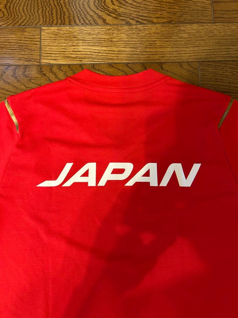 アシックス　バレーボール日本代表男子チーム 選手実使用プラクティスシャツ