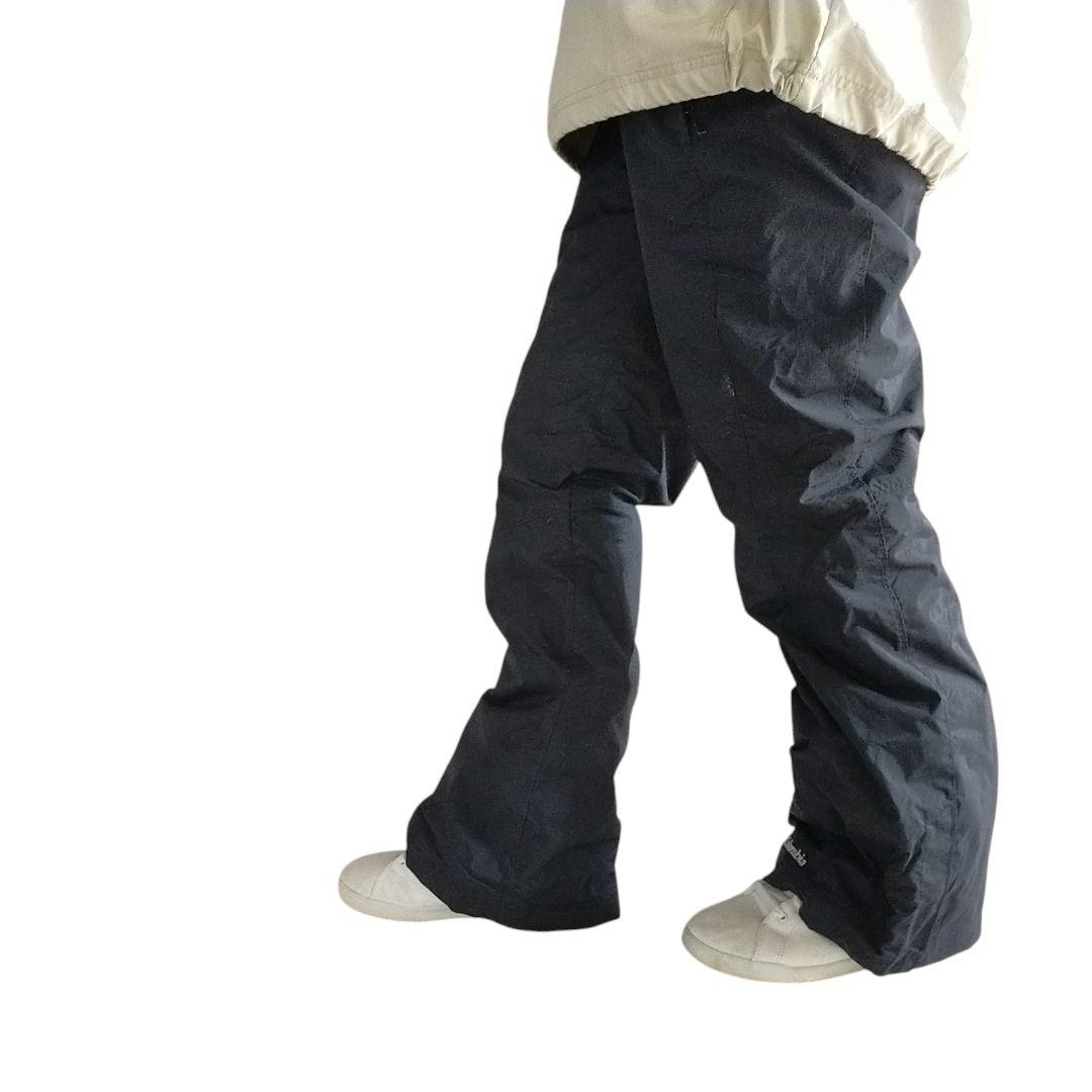 【美品】US Columbia 防水 裏起毛 中綿入り黒 スノーパンツ