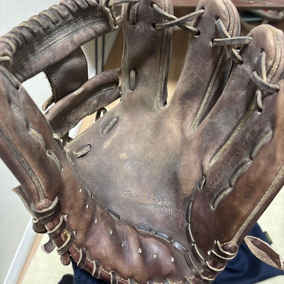S*様 元プロ野球選手使用　内野手公式グローブ