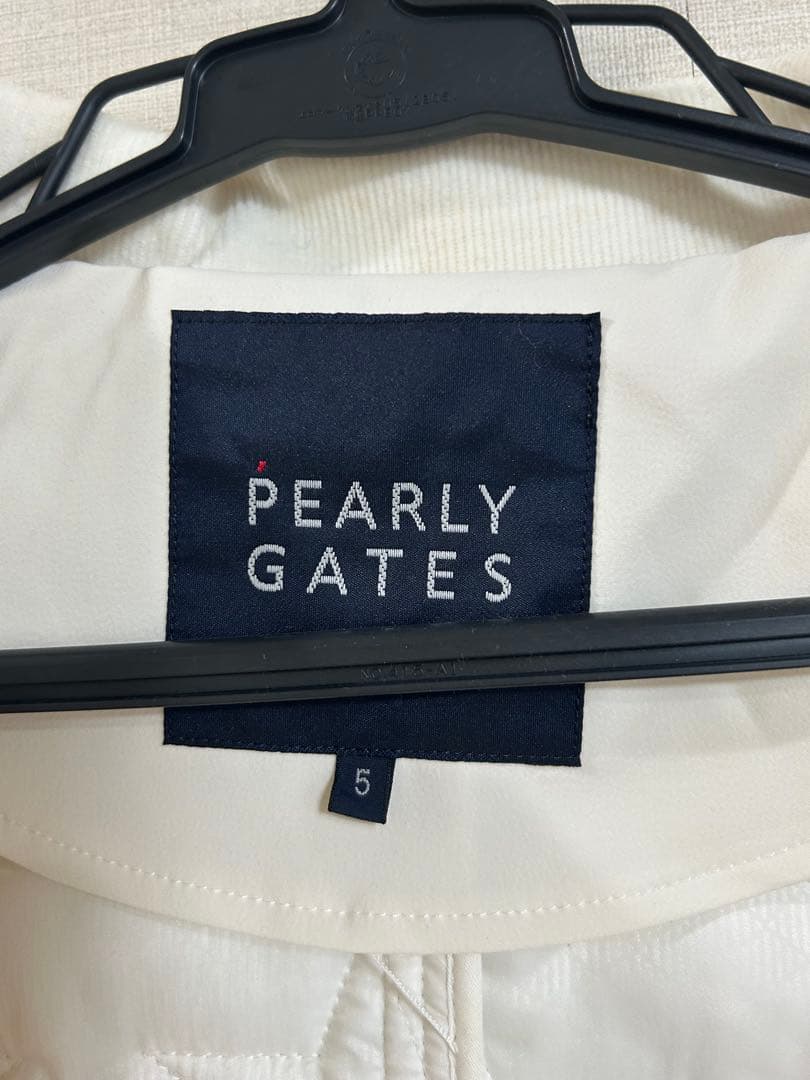 PEARLY GATES ホワイト 星型キルティングジャケット サイズ5