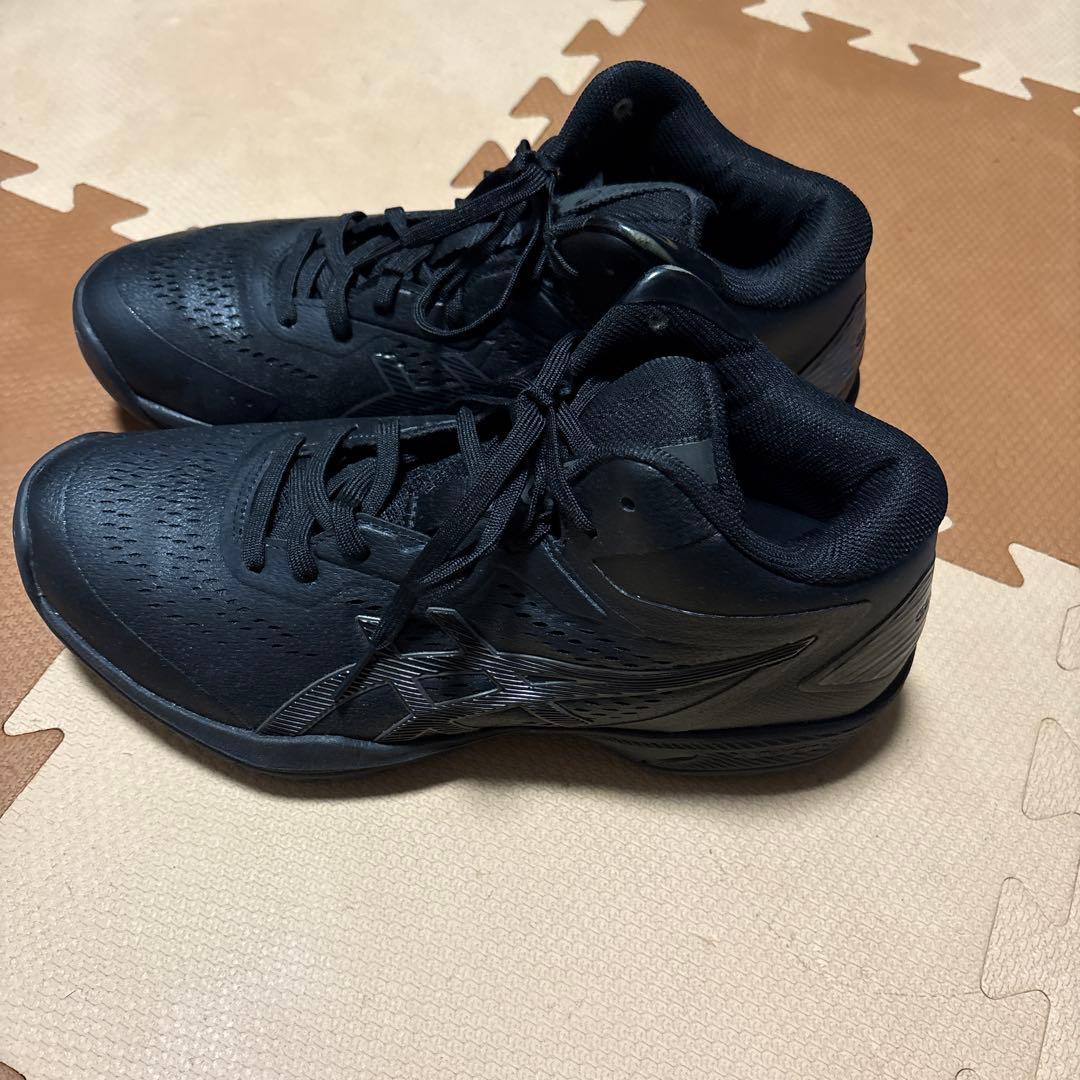 【美品】Footcraft AGILITY GRIP付アシックスバスケシューズ黒
