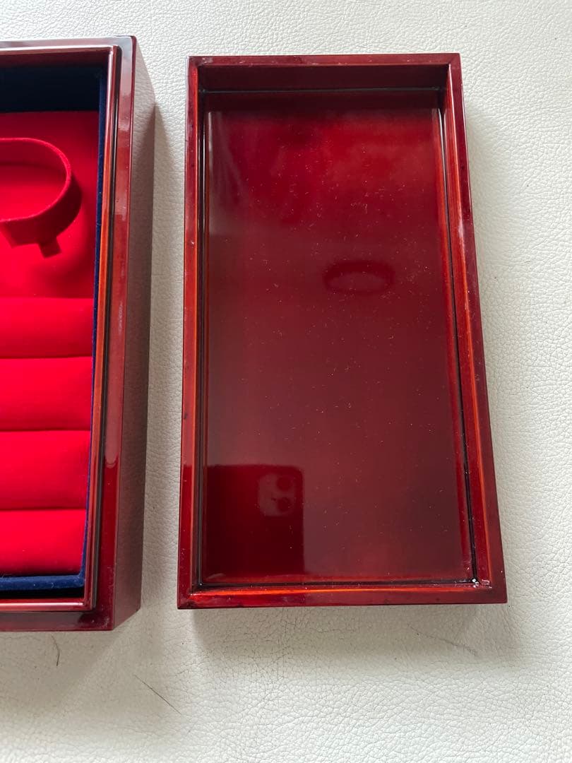螺鈿細工 宝石箱 腕時計 ・ ジュエリーボックス 財宝発見図 中古美品