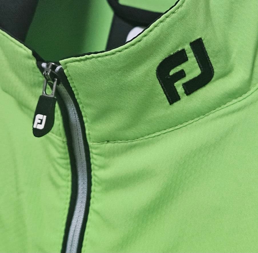 美品 FOOT JOY メンズ ゴルフ プルオーバー L グリーン
