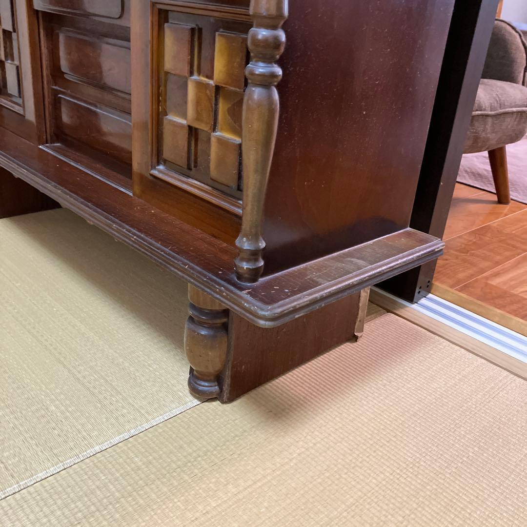【配送料込み】ビンテージ　木製家具　飾り棚　食器棚