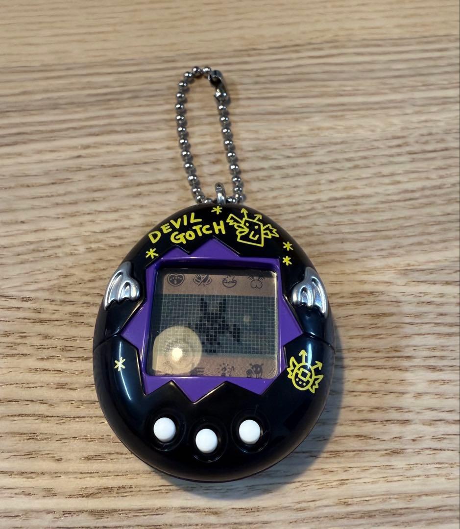 【美品】デビルっちのたまごっち ブラック おまけ付き