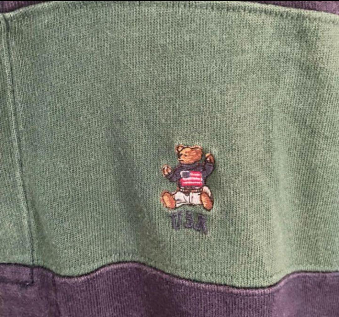 ラガーシャツ USA刺繍入り ポロシャツ POLO ヴィンテージ