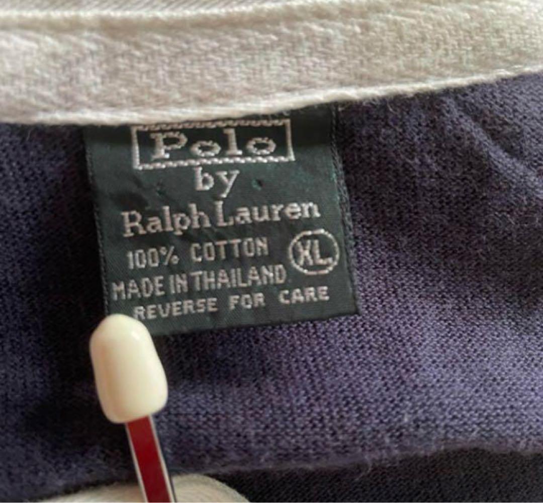 ラガーシャツ USA刺繍入り ポロシャツ POLO ヴィンテージ