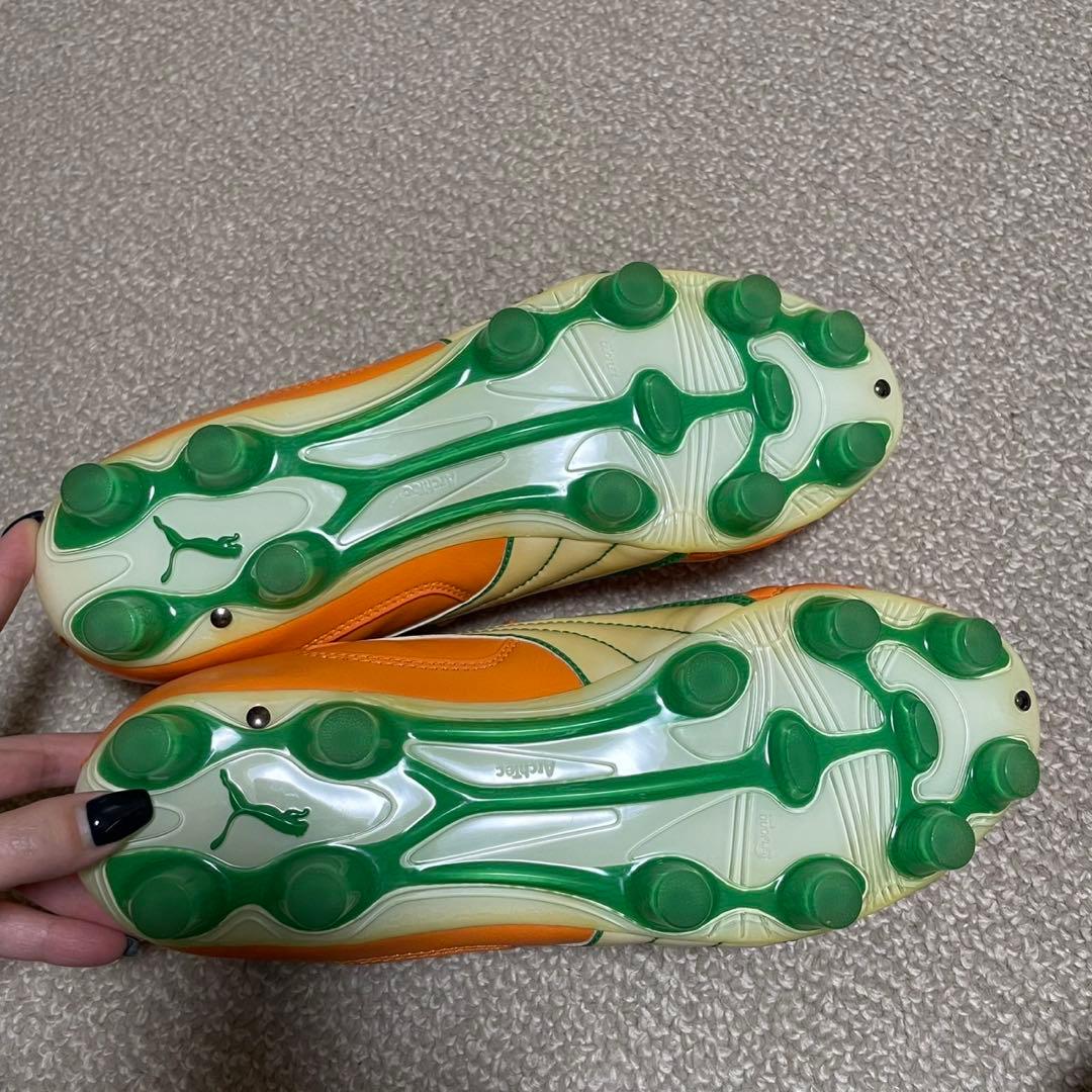 PUMA サッカーシューズ オレンジ UK 7.5