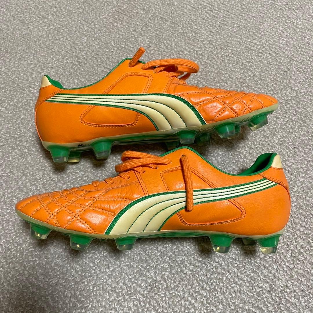 PUMA サッカーシューズ オレンジ UK 7.5