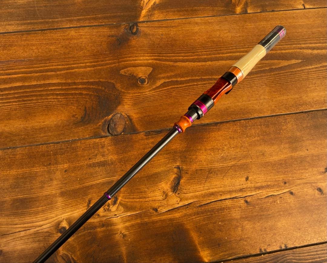 訳アリ　4ft11inch トラウトロッド　ベイトロッド　ウッドグリップ　天然木