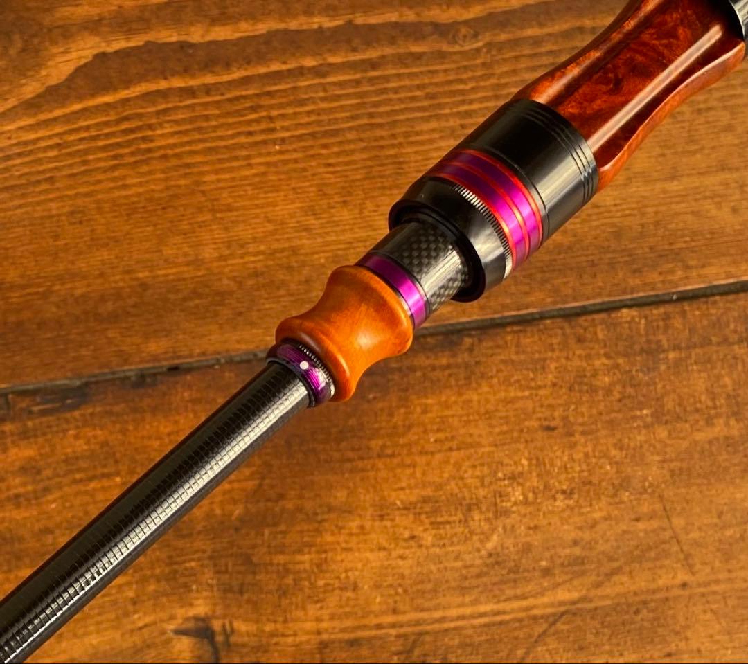 訳アリ　4ft11inch トラウトロッド　ベイトロッド　ウッドグリップ　天然木