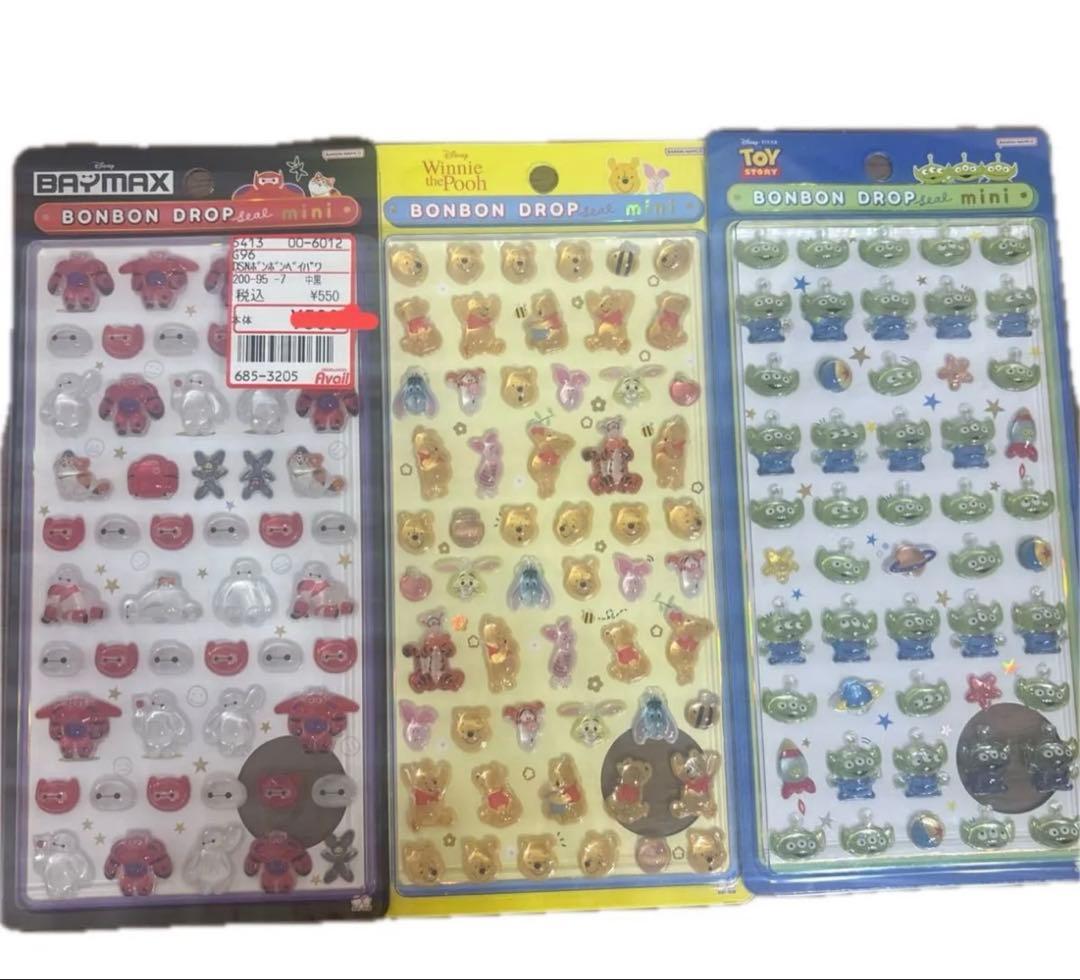ディズニー　ボンボンドロップシール