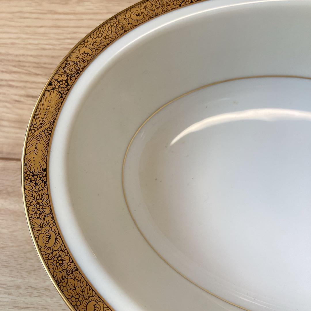 【美品】ノリタケ オーバル皿　大皿　深皿　GOLDKIN 廃盤品　5675