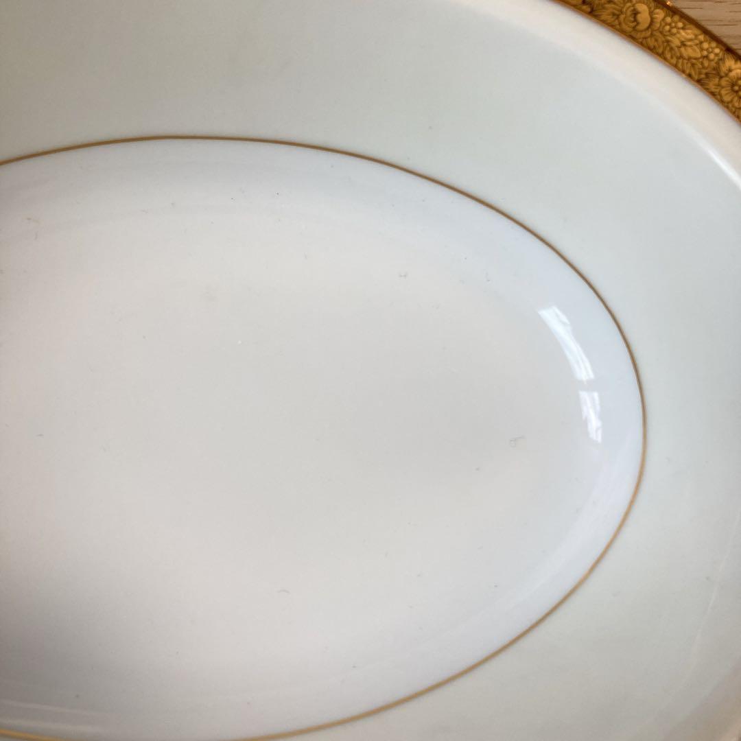 【美品】ノリタケ オーバル皿　大皿　深皿　GOLDKIN 廃盤品　5675