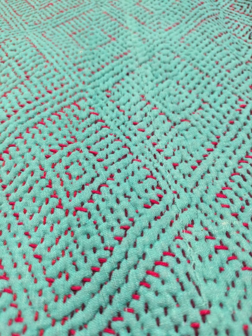 #189 ヴィンテージ ラリーキルト / カンタキルト カバー 厚手 希少 紫