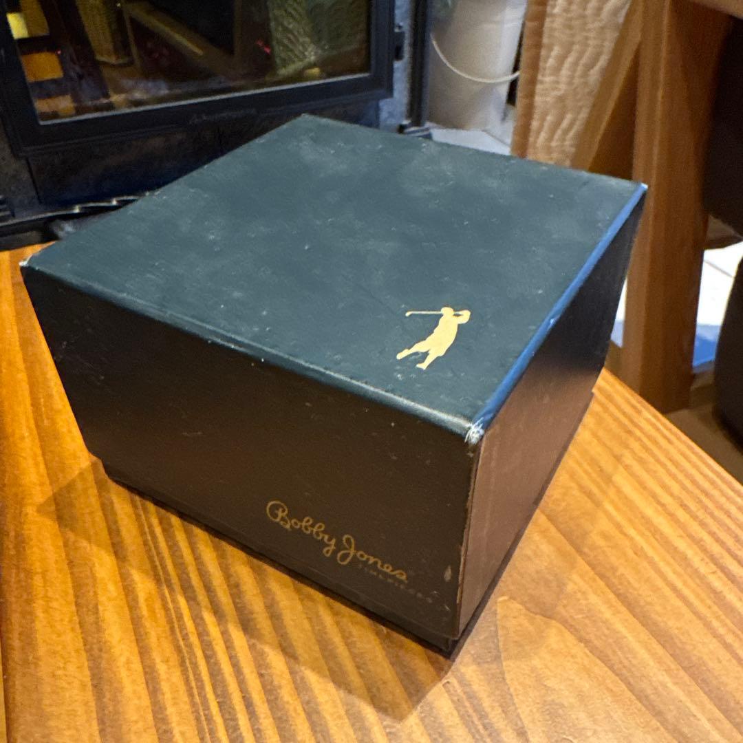 Bobby Jones スクエア型時計 レザー赤茶