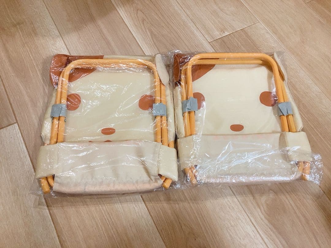 新品 マザーグースの森 犬の折り畳み式チェア 椅子 2個セット レア