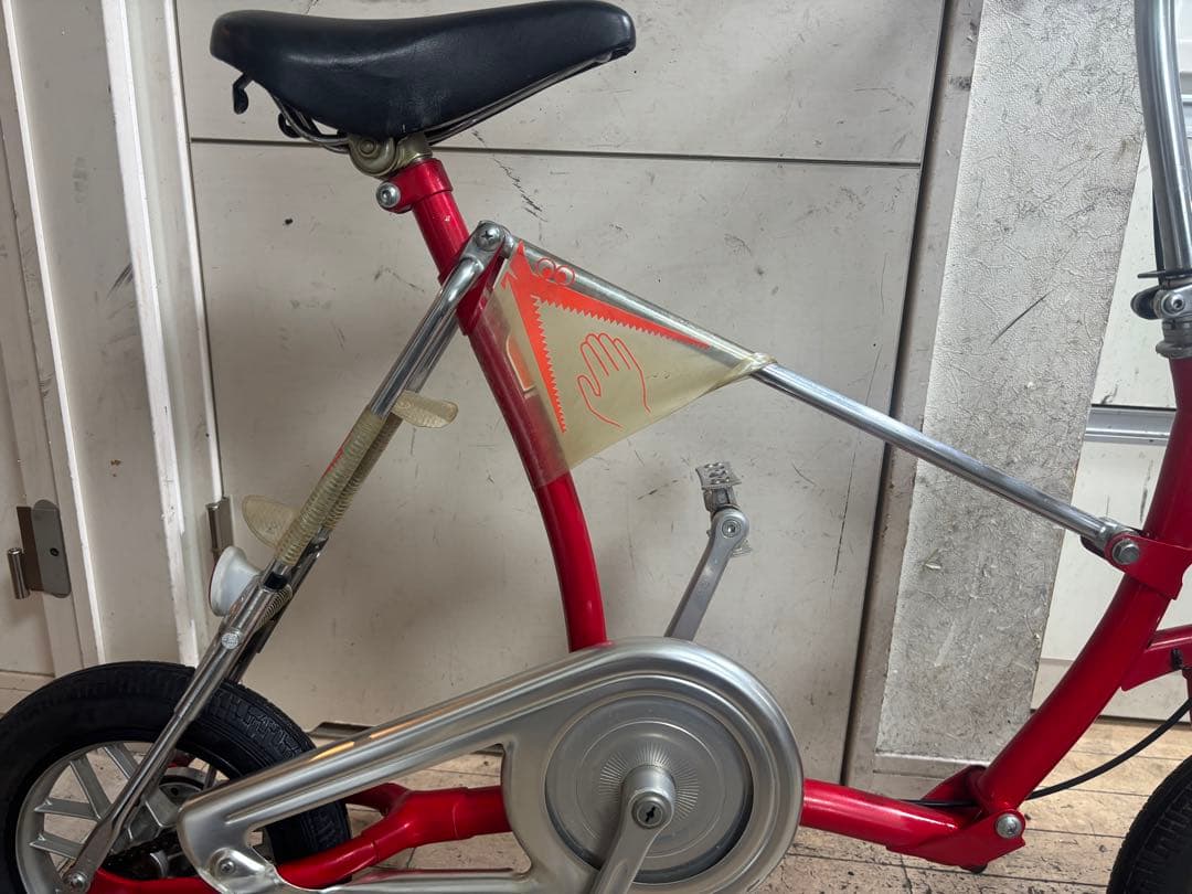 BRIDGESTONEワンタッチpicnica 折りたたみ自転車 レッド