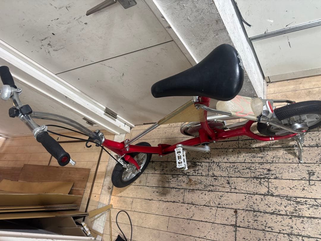 BRIDGESTONEワンタッチpicnica 折りたたみ自転車 レッド