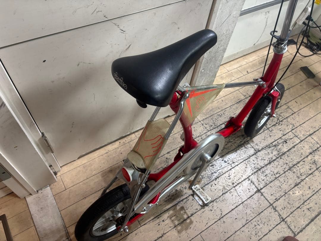 BRIDGESTONEワンタッチpicnica 折りたたみ自転車 レッド