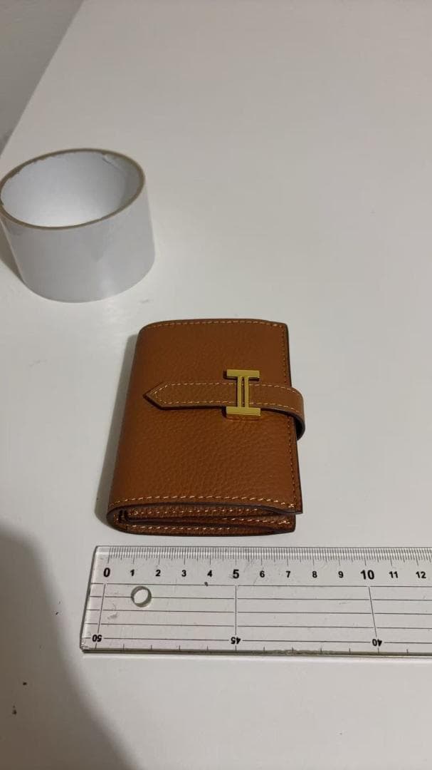 【未使用品】ブラウン 二つ折り財布