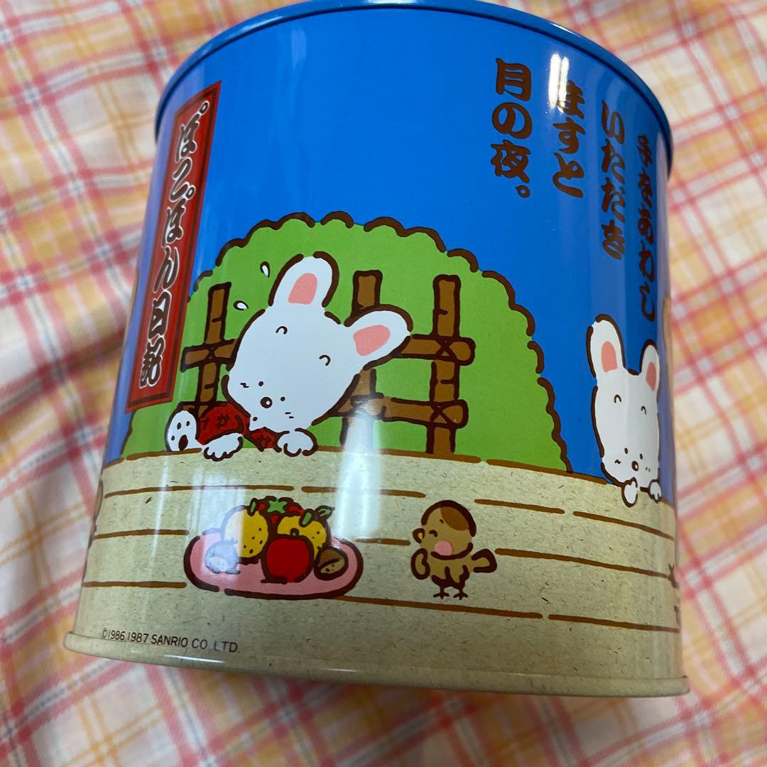 ぽこぽん日記　サンリオ　Sanrio 1987 当時物　貯金箱　缶　レア　貴重