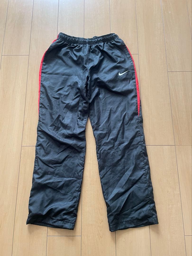 ナイキ NIKE ウインドブレーカー上下 赤黒 メンズ Lサイズ