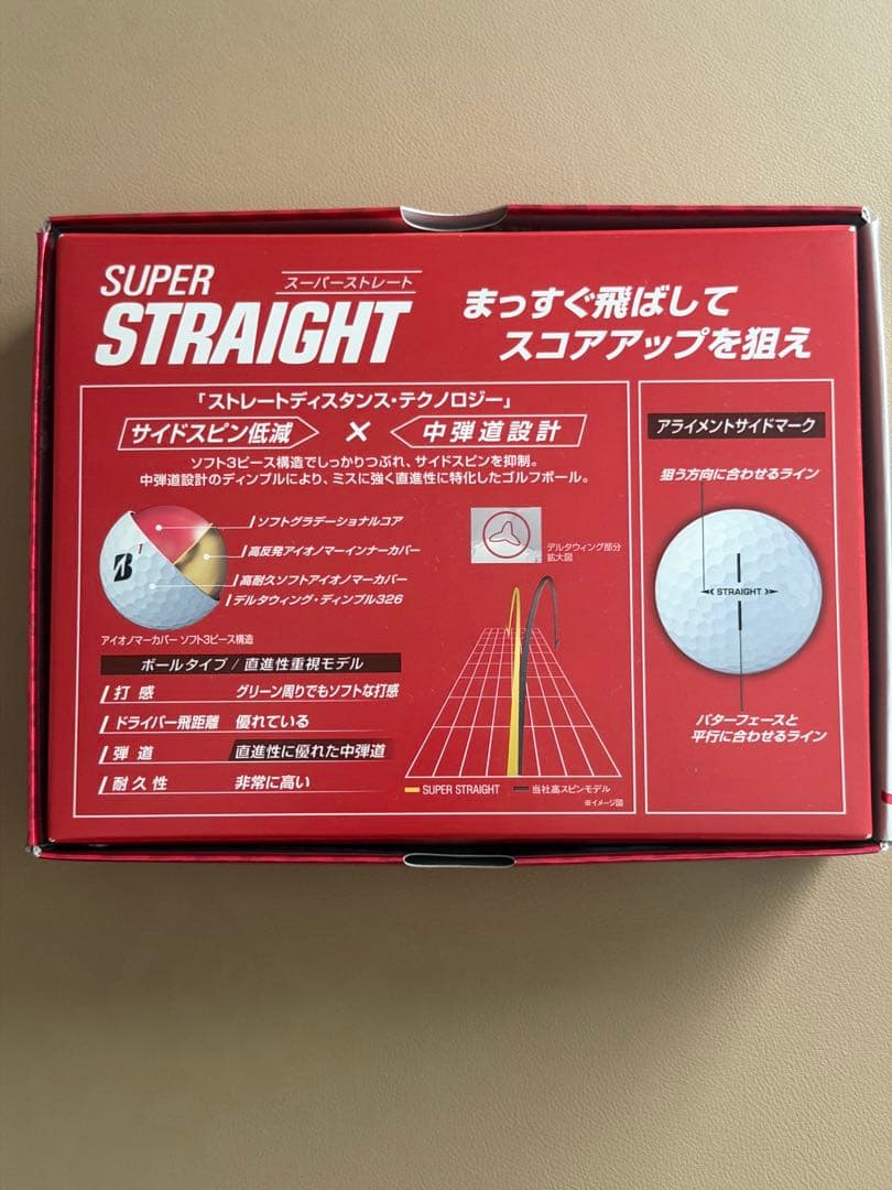 ブリヂストン SUPER STRAIGHT ゴルフボール 2023年モデル