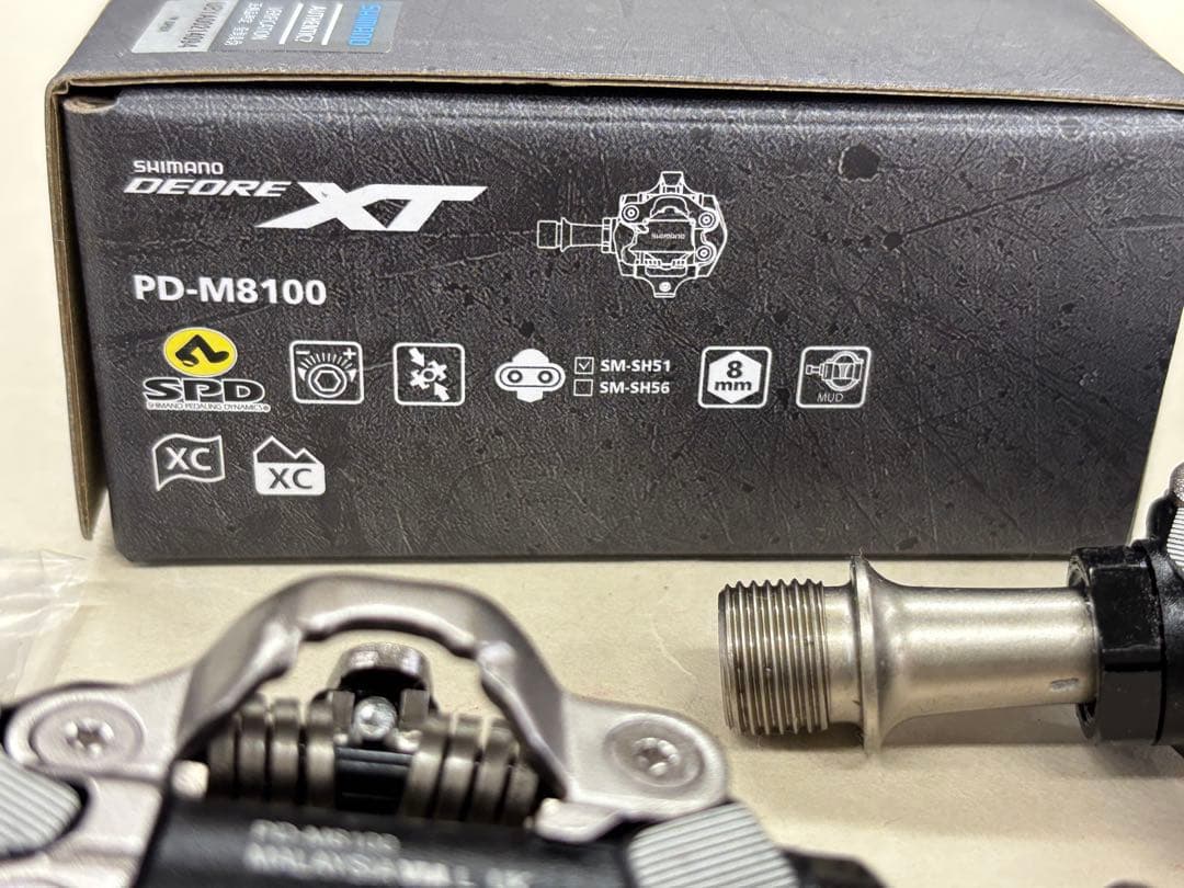 225【新品・未使用】シマノ　DEORE XT　PD-M8100　新品クリート付
