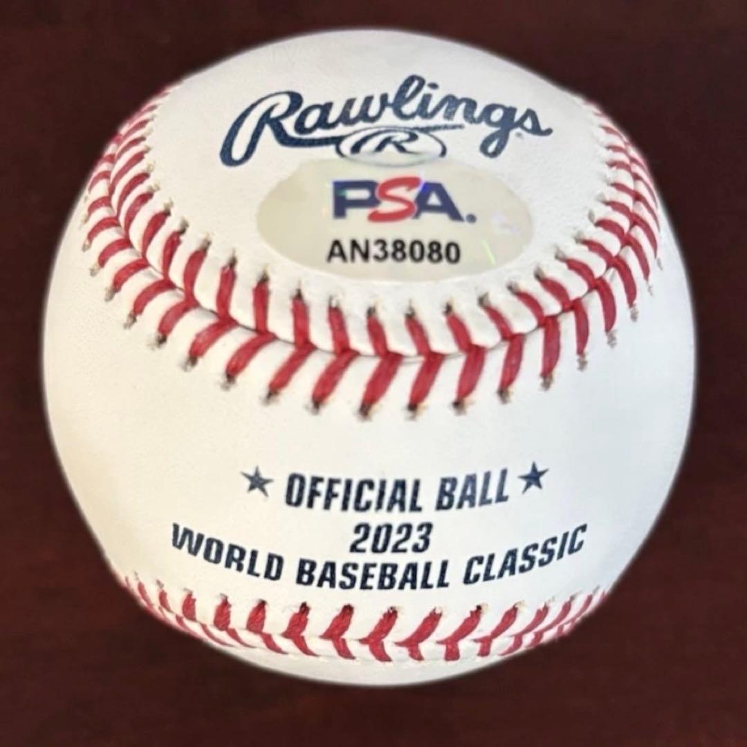 レッドソックス 吉田正尚 直筆サイン ボール WBC 球 PSA 証明付